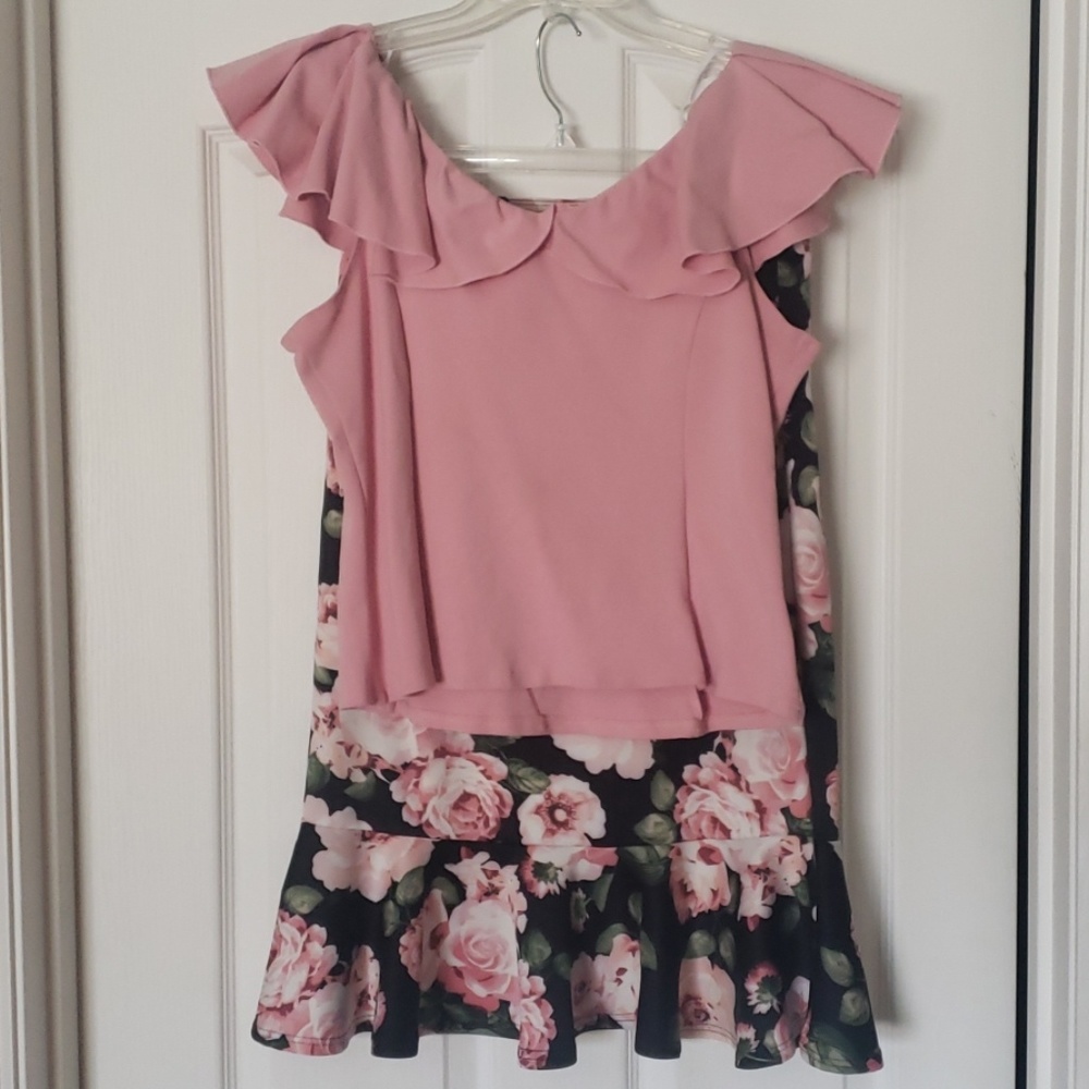 Pencil floral skirt and top